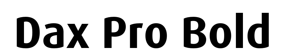 Dax Pro Bold cкачать шрифт бесплатно